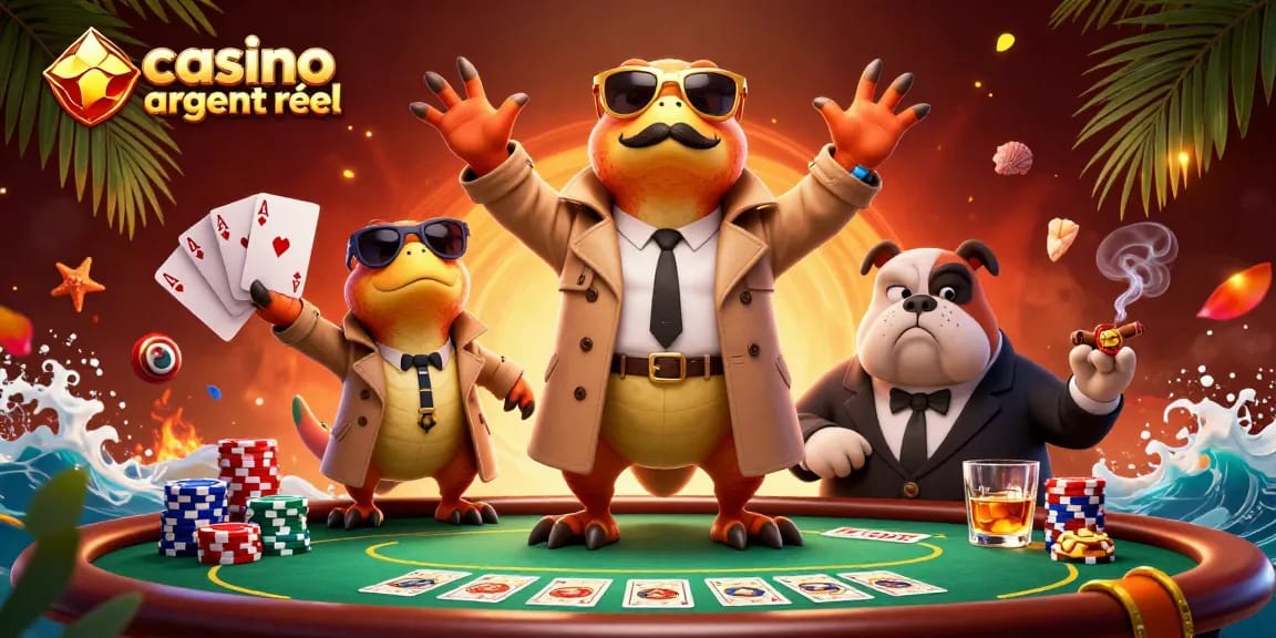 Jouez et gagnez avec casino en ligne argent réel dans cette scène ludique et colorée.
