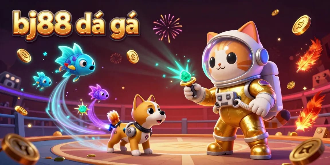 Engage in thrilling bj88 đá gà action within an immersive 3D cockfighting arena.