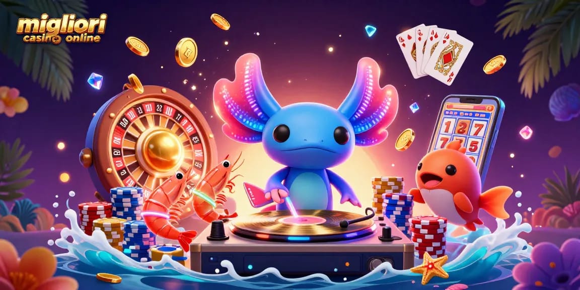 Scopri i migliori casino online per vincite straordinarie con il DJ axolotl e personaggi dinamici.