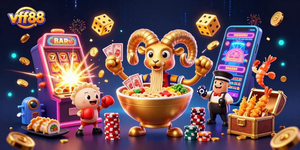 Experience thrilling casino excitement with vff88's lively characters and dynamic game elements.