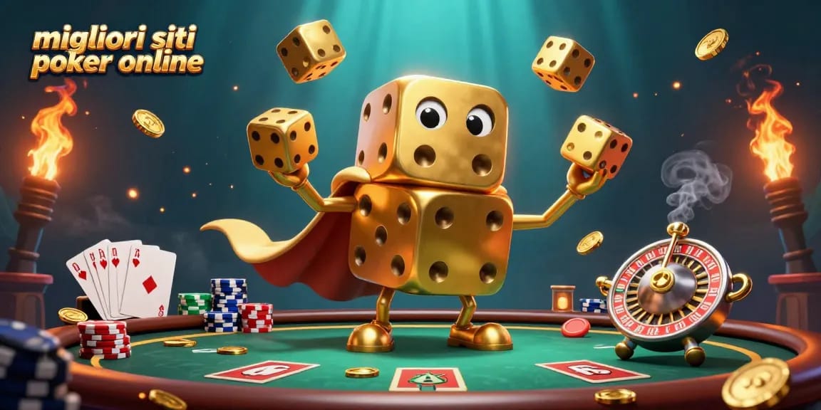 In questo fantastico scena 3D, i migliori siti poker online offrono tavoli e fiches per un'esperienza coinvolgente.