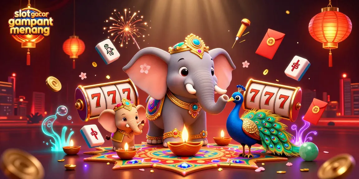 Spin the reels for slot gacor gampang menang excitement with vibrant casino-themed illustration.