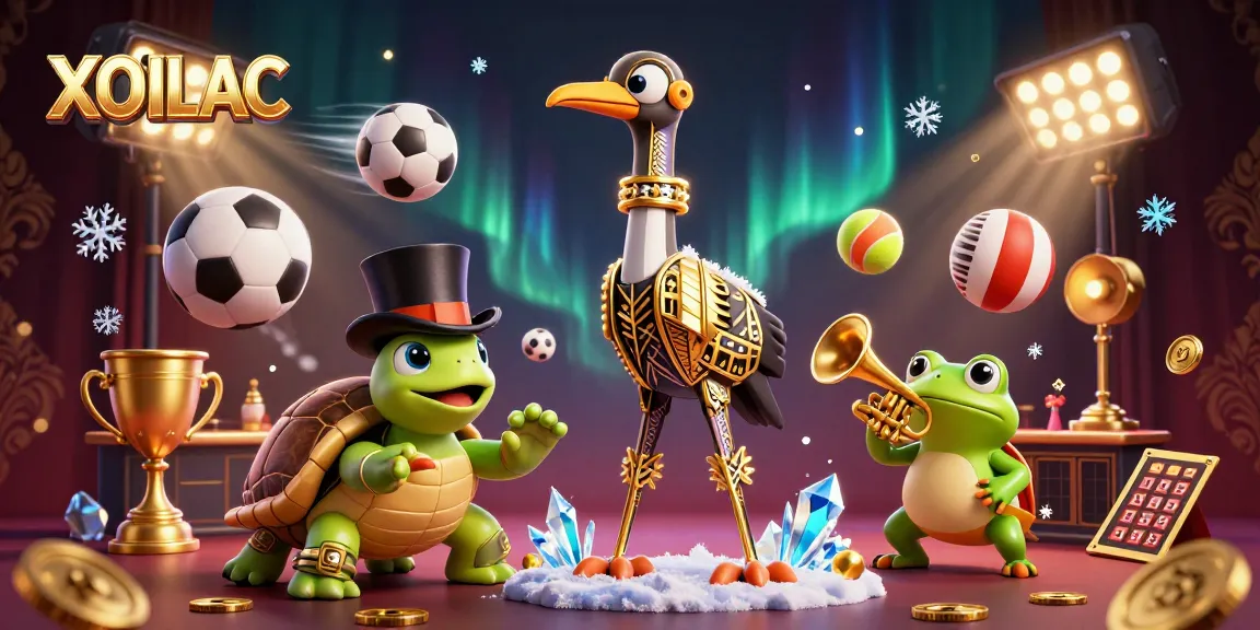 Engage with XOILAC's thrilling sports betting scene filled with dynamic sports elements and lively characters.