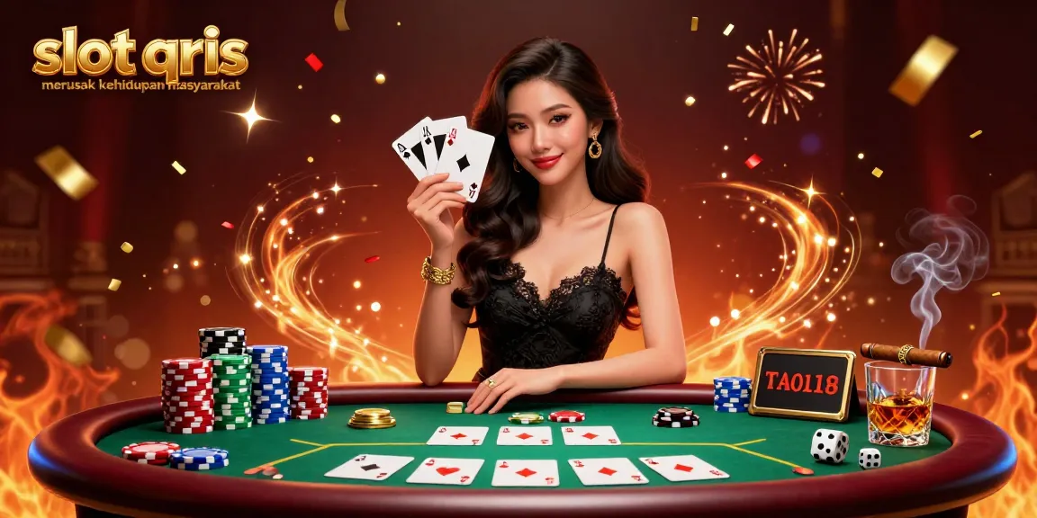 Engaging casino scene showcasing slot qris merusak kehidupan masyarakat with vibrant colors and dynamic characters.