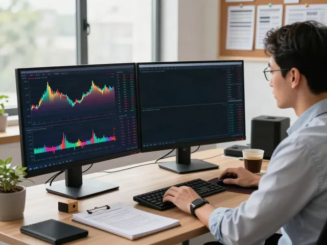 TradingView analysis in a modern workspace with financial charts and trading tools.