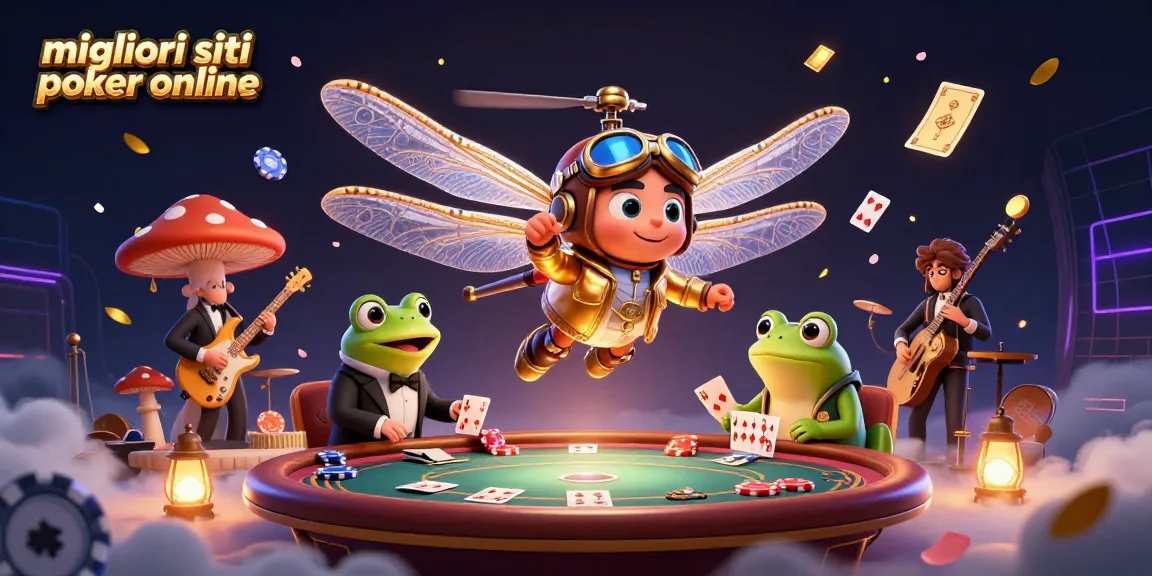 I migliori siti poker online con croupier animato, poker chips volanti e atmosfera festosa.