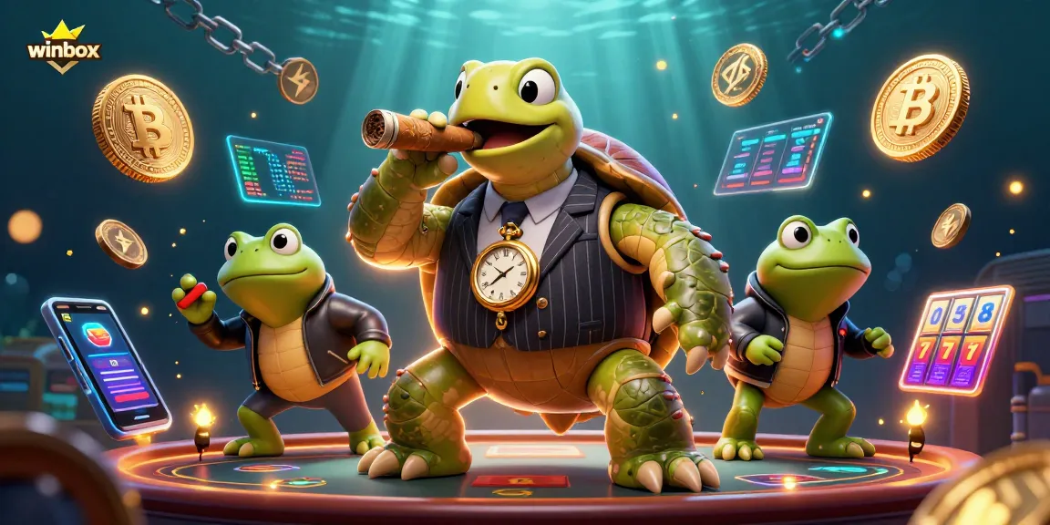 Experience thrilling gameplay with winbox as the stunning 3D cartoon turtle and bullfrogs rule the casino.