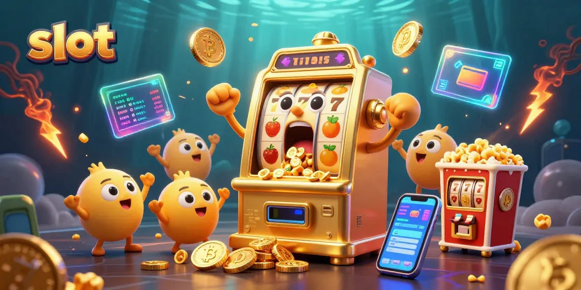 Slot gacor yang mengeluarkan jackpot dengan dukungan mesin slot kecil dan mesin popcorn, menambah suasana meriah.