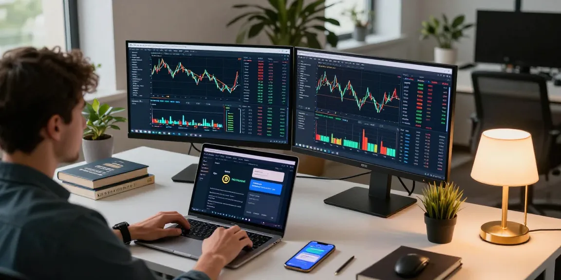 Cricbet99 trading setup featuring cryptocurrency charts, DeFi platforms, and advanced trading tools.