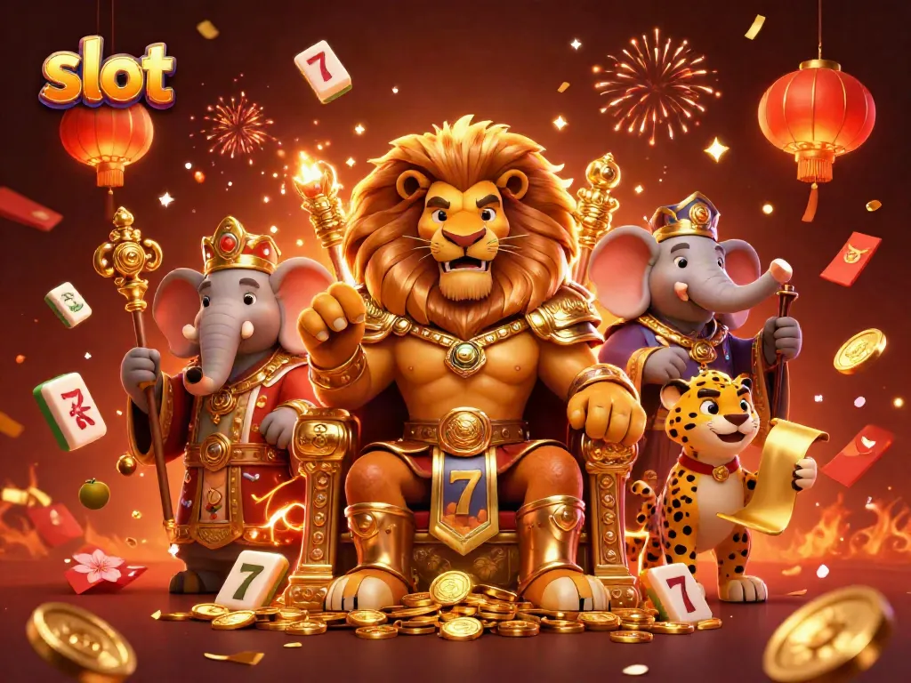 Slot yang menarik dengan raja singa, gajah penasihat, dan cheetah pembawa pesan di kasino