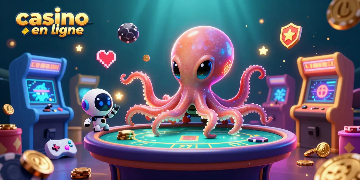 Jouez au casino en ligne avec notre octopus extraterrestre tout en cherchant le jackpot.