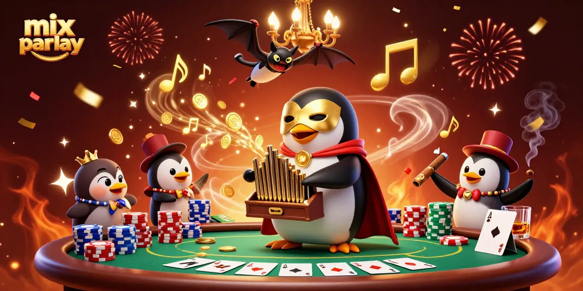Engage with mix parlay strategy in this vibrant 3D illustrated casino scene.