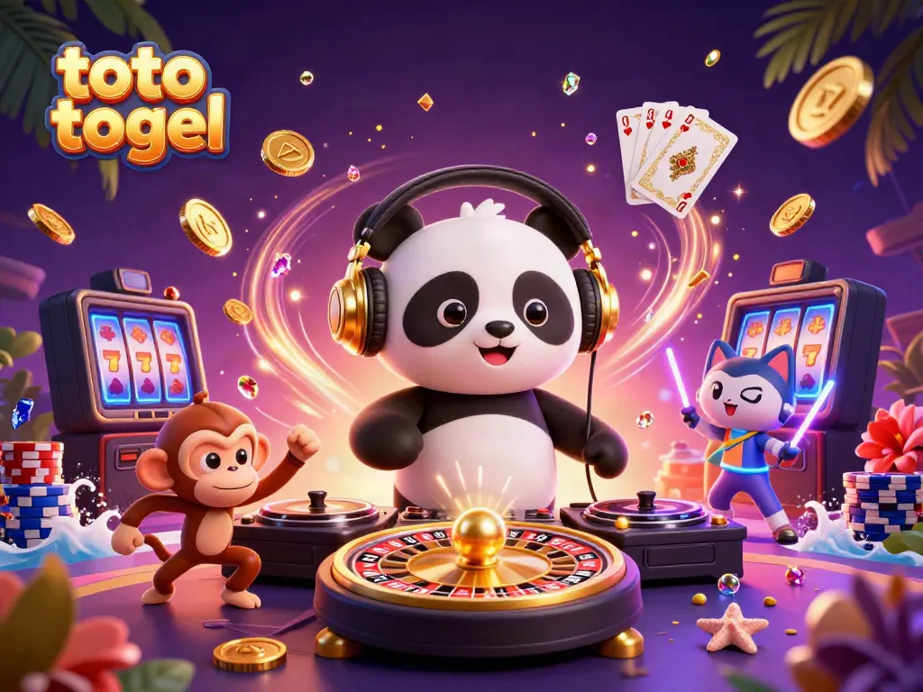 Experience thrilling toto togel action with vibrant characters and dynamic casino elements.