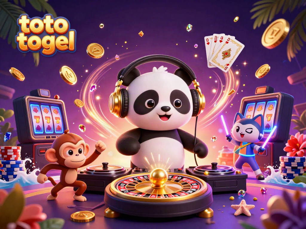 Experience thrilling toto togel action with vibrant characters and dynamic casino elements.