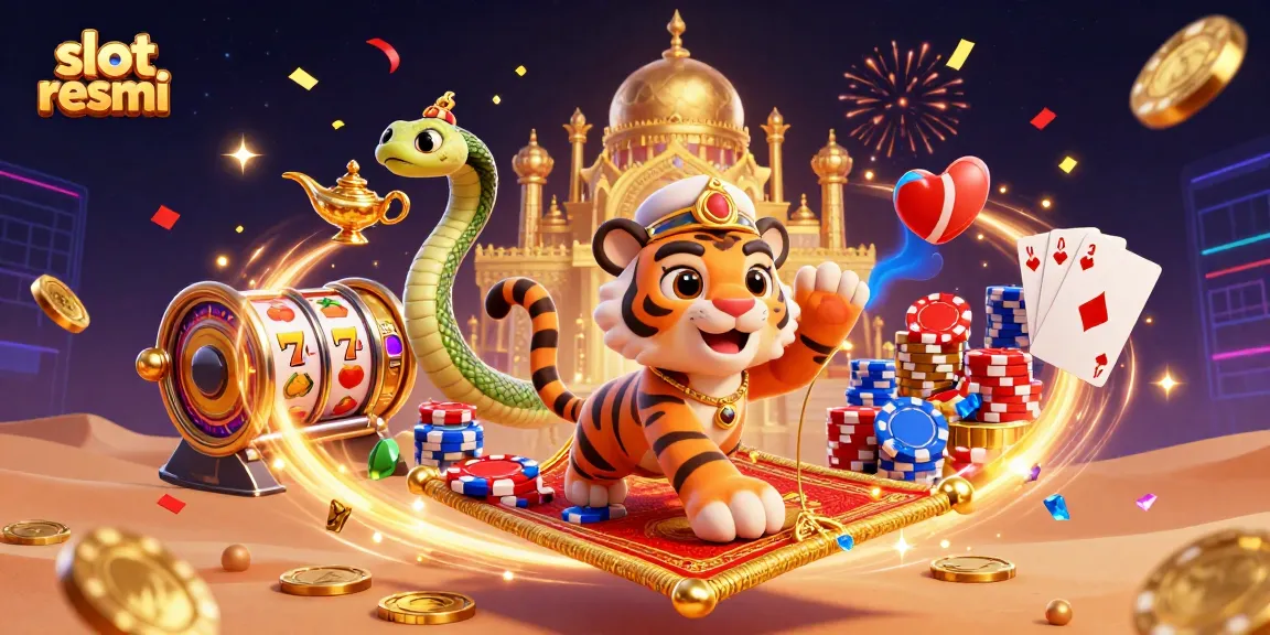 Experience thrilling wins at slot resmi with cascading coins and vibrant slot symbols.