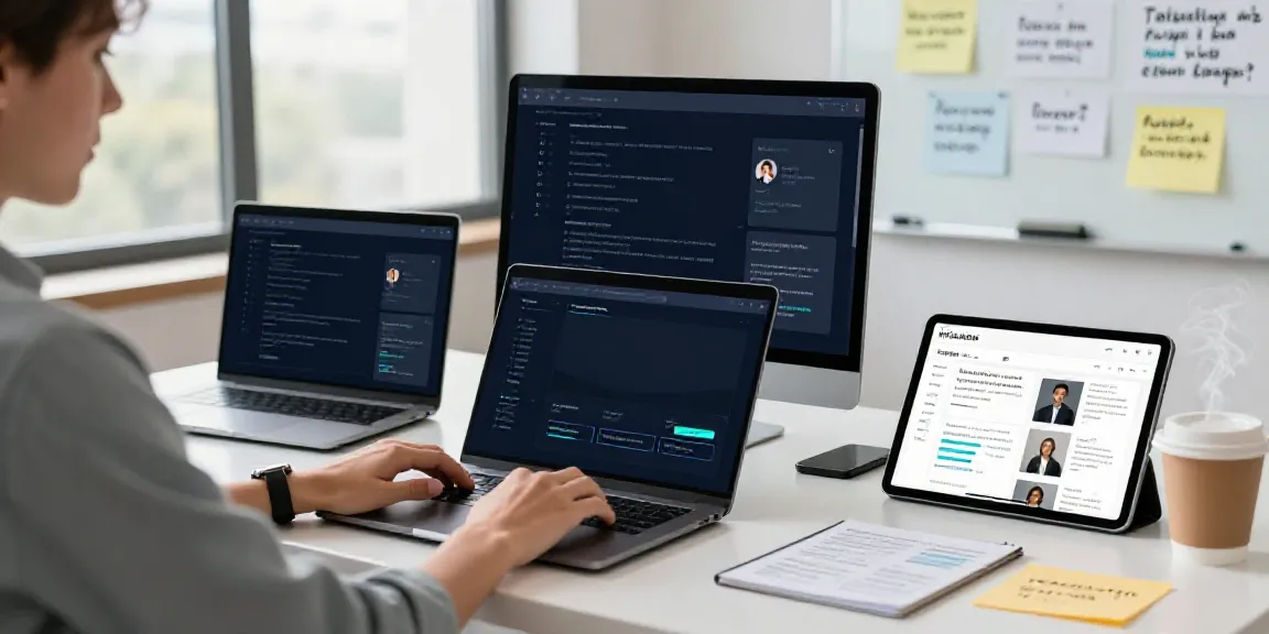 AI generated X posts production in a modern digital workspace with a focus on collaboration and creativity.