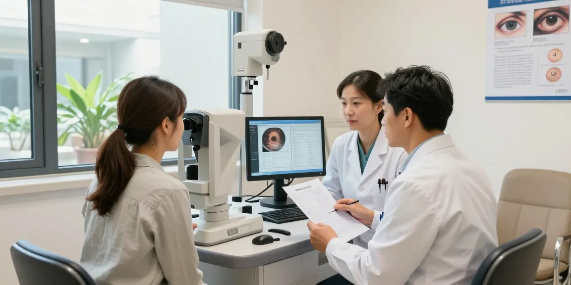 SNU Eye Clinic consultation between ophthalmologist and patient highlighting advanced eye care.
