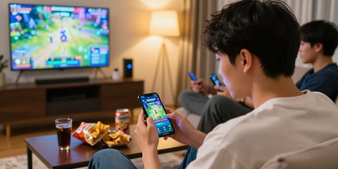 Pengguna SANTOTO4D bermain angka online di ruang santai dengan semangat