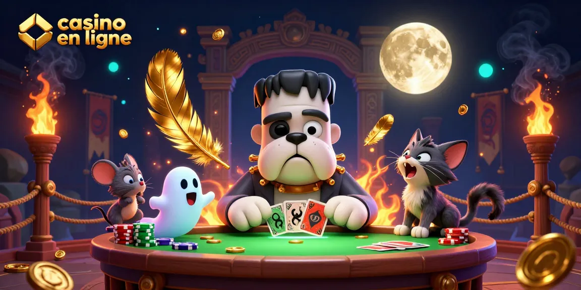 Jouez à un casino en ligne avec des personnages amusants et des éléments de jeu captivants.