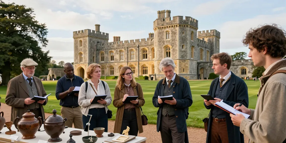 Visitors exploring Tynte's Castle at https://tyntescastle.com, engaged in a rich historical experience surrounded by lush landscapes.