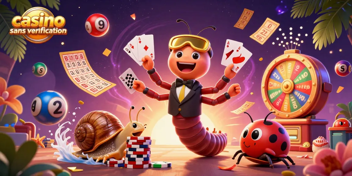 Jouez dans un casino sans vérification avec des cartes et des jetons colorés en pleine action