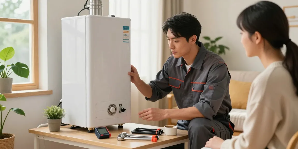Expert boiler installation belfast service in a cozy home setting.