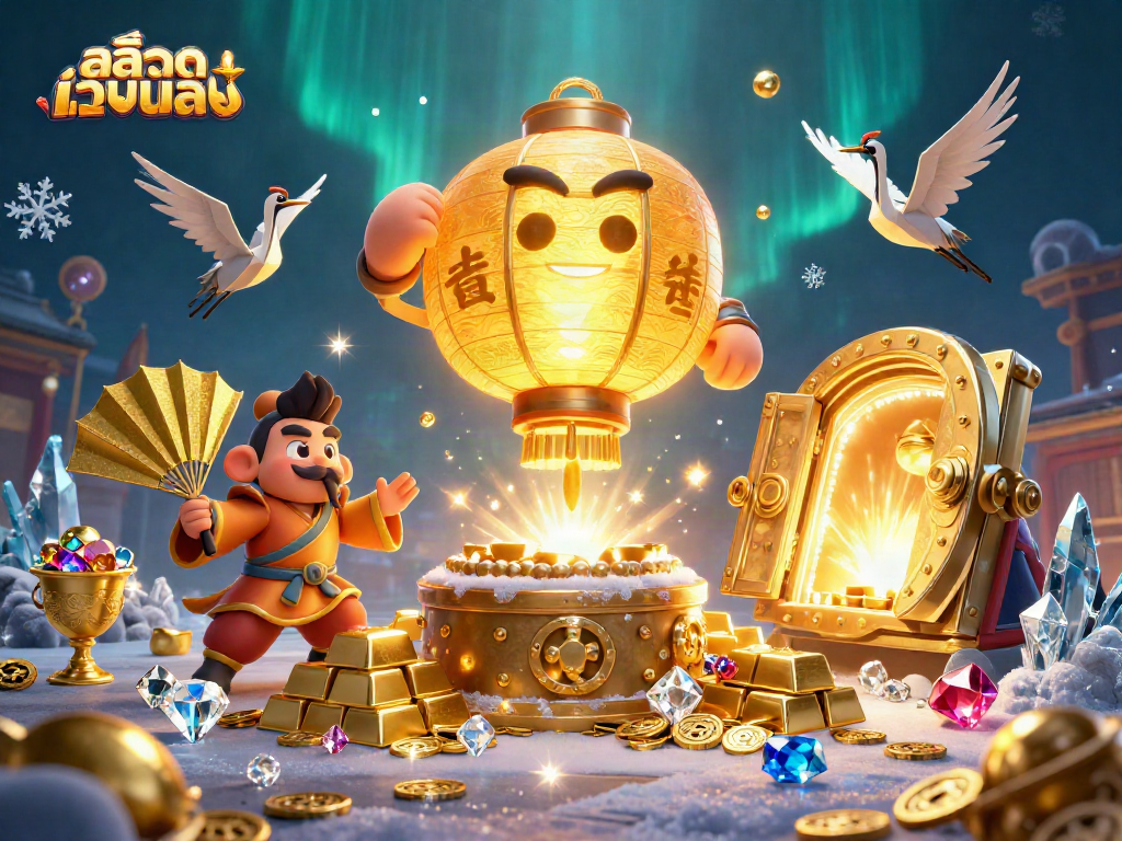 เล่นเกม สล็อตเว็บตรง ที่มีตัวละครเทพเจ้าวิญญาณโคมไฟทองคำในคาสิโนกลางคืน