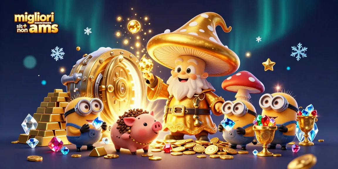 Scopri i migliori siti scommesse non AAMS con un mago d'oro e tesori scintillanti.