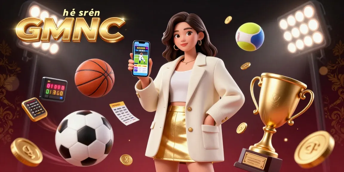 Engage with sports betting through hệ thống GMNC, visualizing dynamic action with 3D elements.