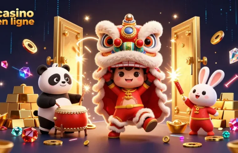 Vivez une action de jeu vibrante dans notre casino en ligne avec des personnages animés dynamiques et des trésors.