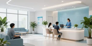 ACA telehealth coverage offer insights into medical services, showing a welcoming health clinic environment with compassionate care.