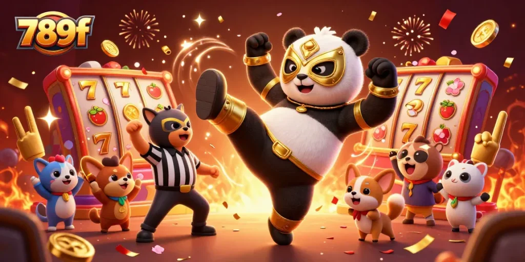 Engage in thrilling gameplay at 789f with vibrant 3D characters and action-packed casino elements.