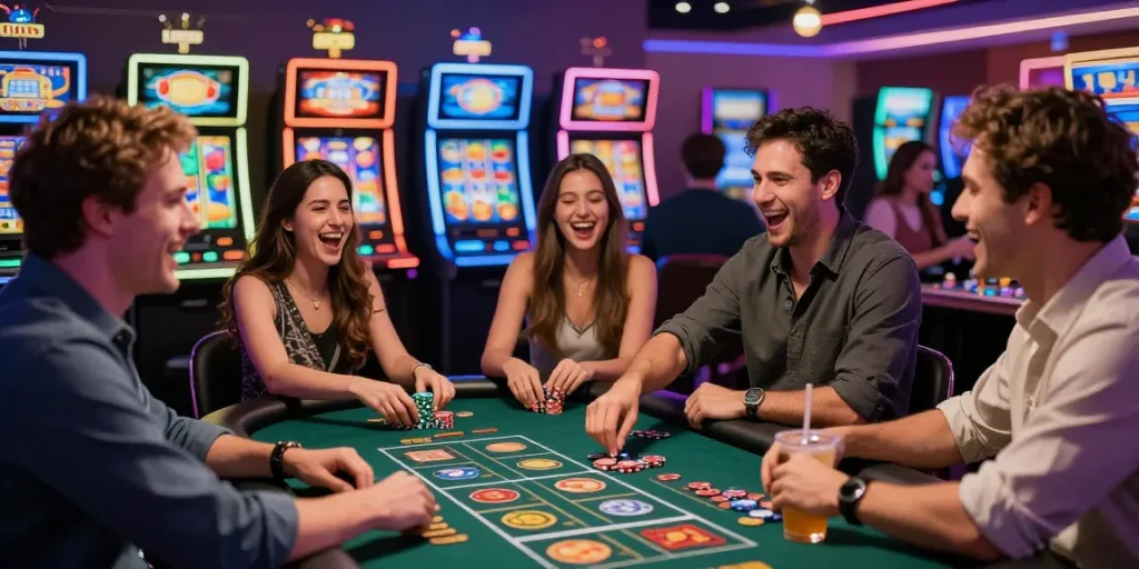 Experience the thrill of rokok88 slot gaming at vibrant casino tables.